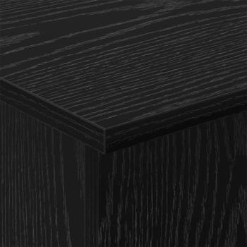 Beistelltisch Schwarz Eichen-Optik 35,5 x 35 x 40 cm