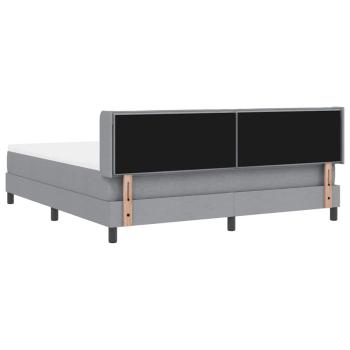 Boxspringbett mit Matratze mit Matratze Hellgrau 180 x 200 cm