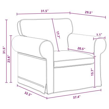 Sofa 2 pcs Dunkelgrau Metall