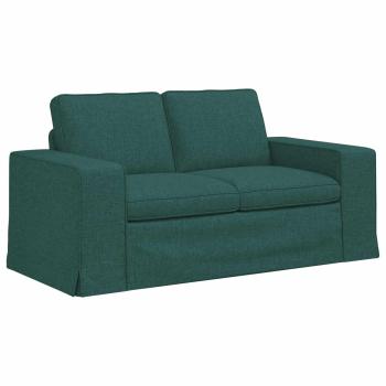 Sofa 2 pcs Dunkelgrün Metall