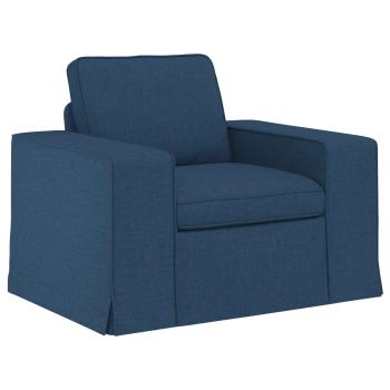 Sofa 2 pcs Blau Metall