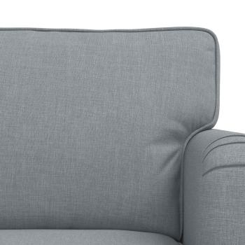 Sofa 2 pcs Hellgrau Metall