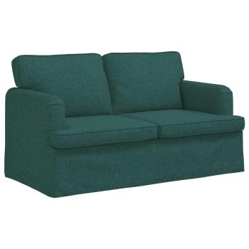 Sofa Set 2 stk. Dunkelgrün Stoff
