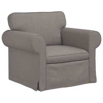 Sofa 2 pcs Taupe Metall