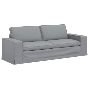 Sofa 2 pcs Hellgrau Metall