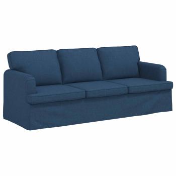 Sofa 2 pcs Blau Metall