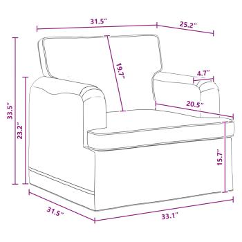 Sofa 2 pcs Dunkelgrau Metall