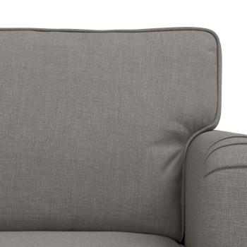 Sofa 2 pcs Taupe Metall
