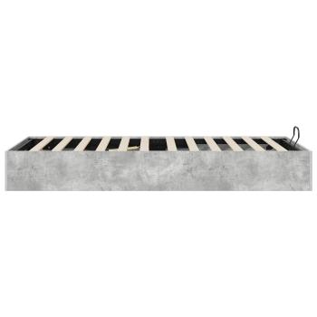ARDEBO.de - Ottoman Bettgestell Beton 193 x 120 x 25 cm Spanplatte