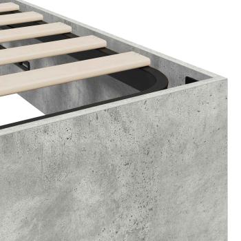 Ottoman Bettgestell Beton 193 x 120 x 25 cm Spanplatte