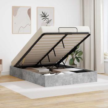 ARDEBO.de - Ottoman Bettgestell Beton 193 x 120 x 25 cm Spanplatte