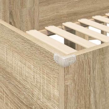 Etagenbettgestell mit Schreibtisch Sonoma-Eiche 100 x 200 cm