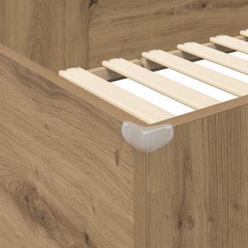 Etagenbettgestell mit Schreibtisch Artisan-Eiche 100 x 200 cm