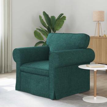 ARDEBO.de - Sofa Dunkelgrün 215 x 82 x 80 cm Metall