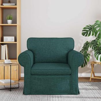 Sofa Dunkelgrün 215 x 82 x 80 cm Metall