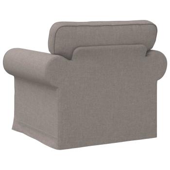 Sofa Taupe 215 x 82 x 80 cm Metall