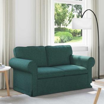 ARDEBO.de - Sofa Dunkelgrün 215 x 82 x 80 cm Metall