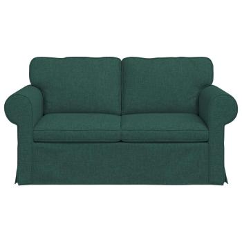 Sofa Dunkelgrün 215 x 82 x 80 cm Metall