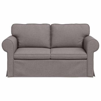 Sofa Taupe 215 x 82 x 80 cm Metall