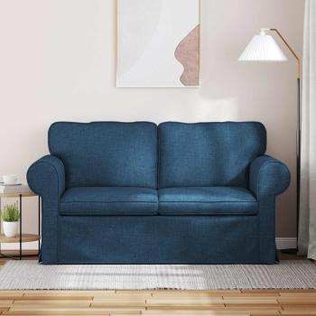 Sofa Blau 215 x 82 x 80 cm Metall