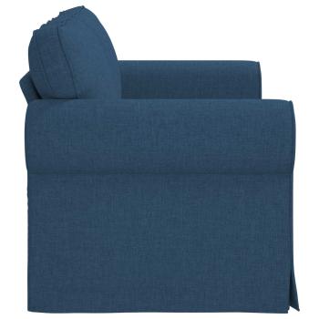 Sofa Blau 215 x 82 x 80 cm Metall