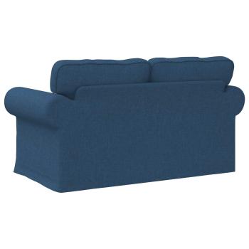Sofa Blau 215 x 82 x 80 cm Metall