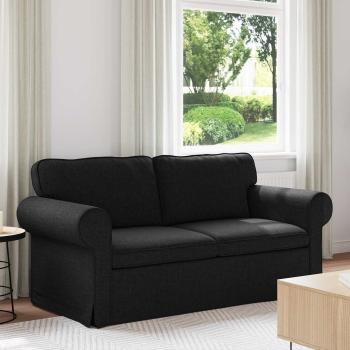 ARDEBO.de - Sofa Schwarz 215 x 82 x 80 cm Metall