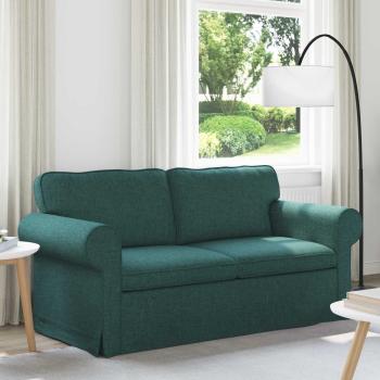 ARDEBO.de - Sofa Dunkelgrün 215 x 82 x 80 cm Metall