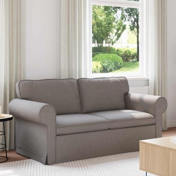 ARDEBO.de - Sofa Taupe 215 x 82 x 80 cm Metall
