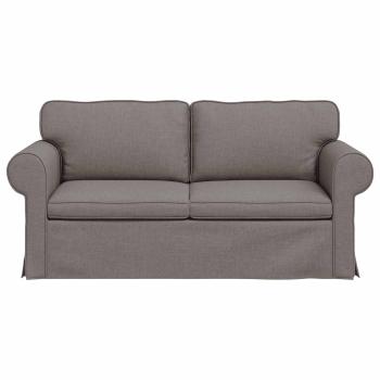 Sofa Taupe 215 x 82 x 80 cm Metall