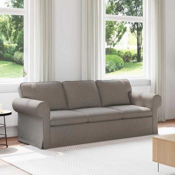 ARDEBO.de - Sofa Taupe 215 x 82 x 80 cm Metall
