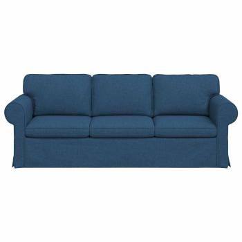 Sofa Blau 215 x 82 x 80 cm Metall
