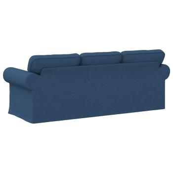 Sofa Blau 215 x 82 x 80 cm Metall