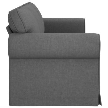 Sofa Dunkelgrau 215 x 82 x 80 cm Metall