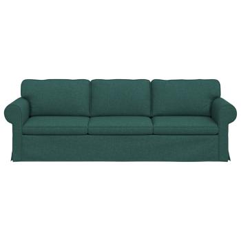 Sofa Dunkelgrün 215 x 82 x 80 cm Metall