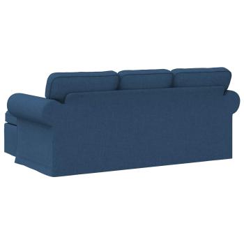 Sofa Blau 215 x 138 x 80 cm Metall