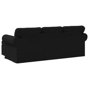 Sofa Schwarz 215 x 138 x 80 cm Metall