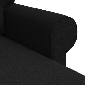 Sofa Schwarz 215 x 138 x 80 cm Metall