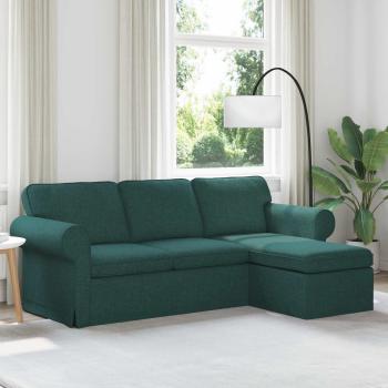 ARDEBO.de - Sofa Dunkelgrün 215 x 138 x 80 cm Metall