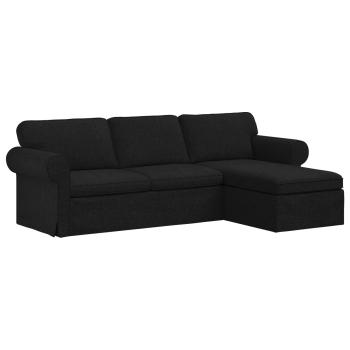 Sofa Schwarz 215 x 138 x 80 cm Metall