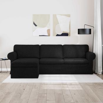 Sofa Schwarz 215 x 138 x 80 cm Metall