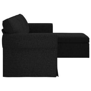 Sofa Schwarz 215 x 138 x 80 cm Metall