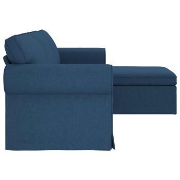 Sofa Blau 215 x 138 x 80 cm Metall