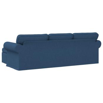 Sofa Blau 215 x 138 x 80 cm Metall
