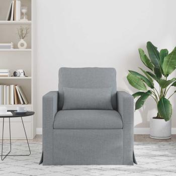 Sofa Hellgrau 78 x 78 x 80 cm Metall