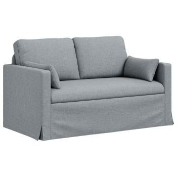 Sofa Hellgrau 138 x 78 x 80 cm Metall