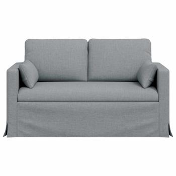 Sofa Hellgrau 138 x 78 x 80 cm Metall
