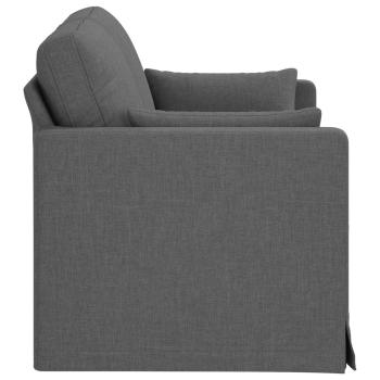 Sofa Dunkelgrau 139 x 78 x 80 cm Stoff
