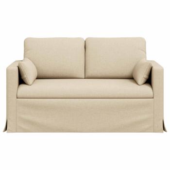 Sofa Creme 138 x 78 x 80 cm Metall