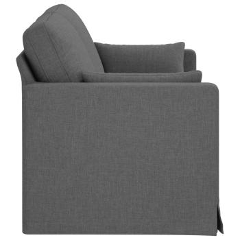 ARDEBO.de - Sofa Dunkelgrau 159 x 78 x 80 cm Metall